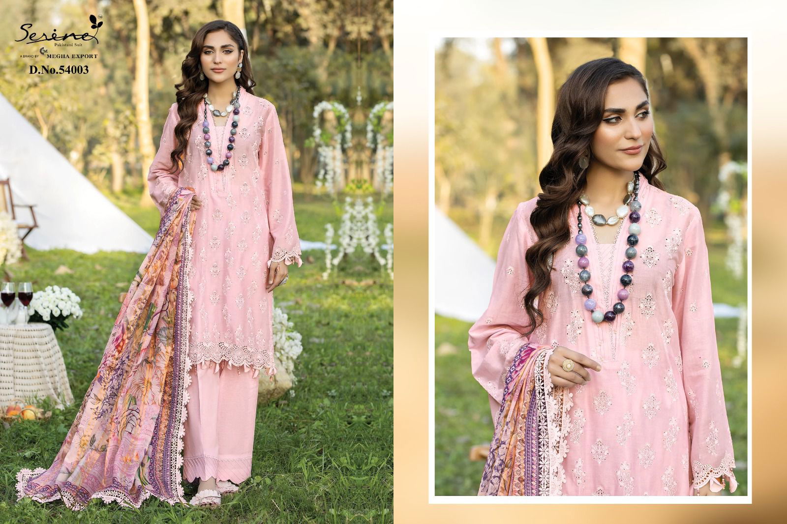 Adan Libas Fuchsia By Serine 54001-54006 Pakistani Suits Catalog